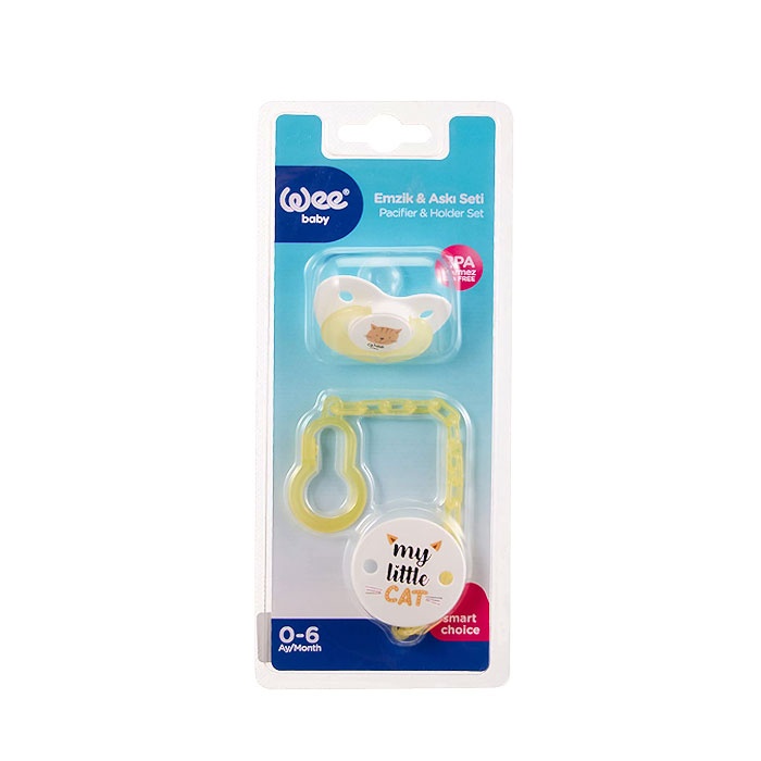Wee Baby Pacifier & Holder Set No.1